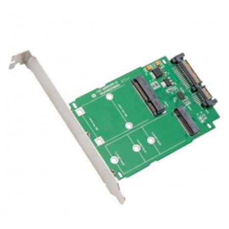 Skilledpower M.2 NGFF & mSATA SSD to SATA III with Standard & Low Profile Brackets SK121739